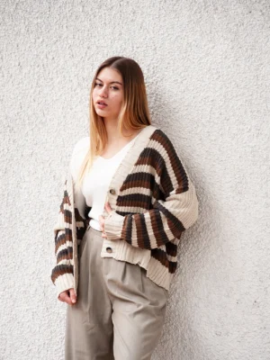 CA2442 Cardigan Crop Tricolor PORTUGAL