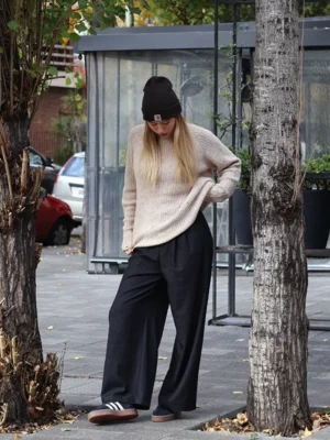 CA2453 Sweater de lana y apliques HOLLYWOOD