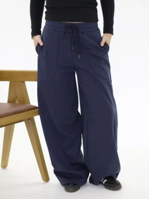 LS307 Jogger Algodón Frisado Pespunte Diagonal LUJÁN