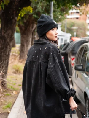 CAZ503 Campera de denim overzise RIAD